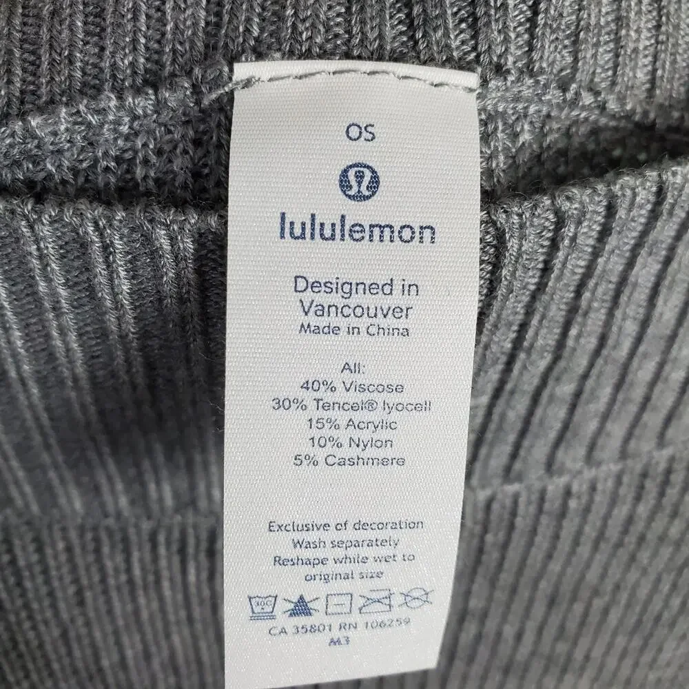 Lululemon Forward Flow Cape Heathered Core Grey Size One Size OS